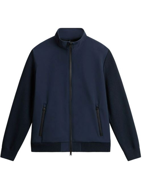 SOFT SHELL HYBRID WOOLRICH | CFWOOU0921MRUT36113989 MELTON BLUE